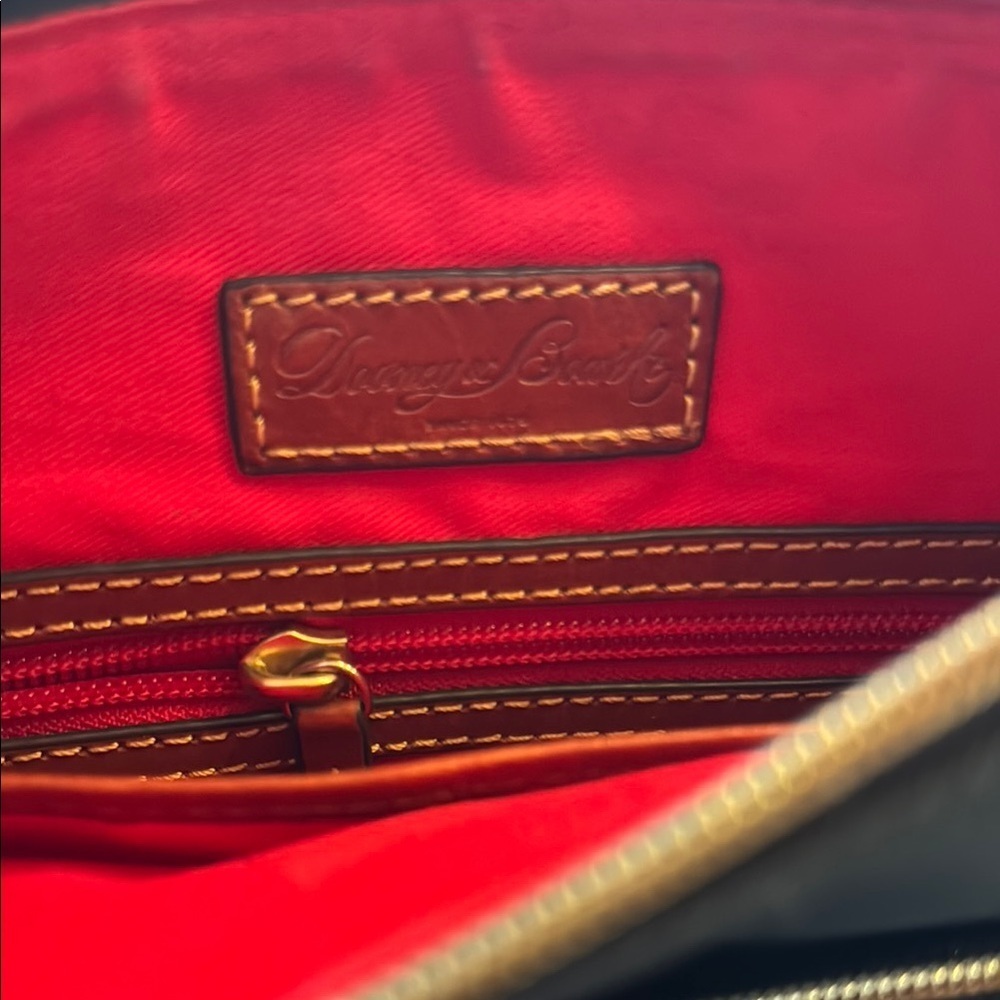 Dooney & Bourke Black and Brown Crossbody Bag with Leather Trim - Picture 4 of 6